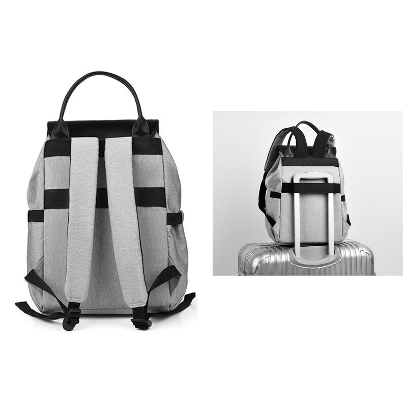Waterdichte luiertas voor mama, zwangerschaps- en luierrugzak, kinderwagen, baby-organizer, verschoontas voor de verzorging van mama.