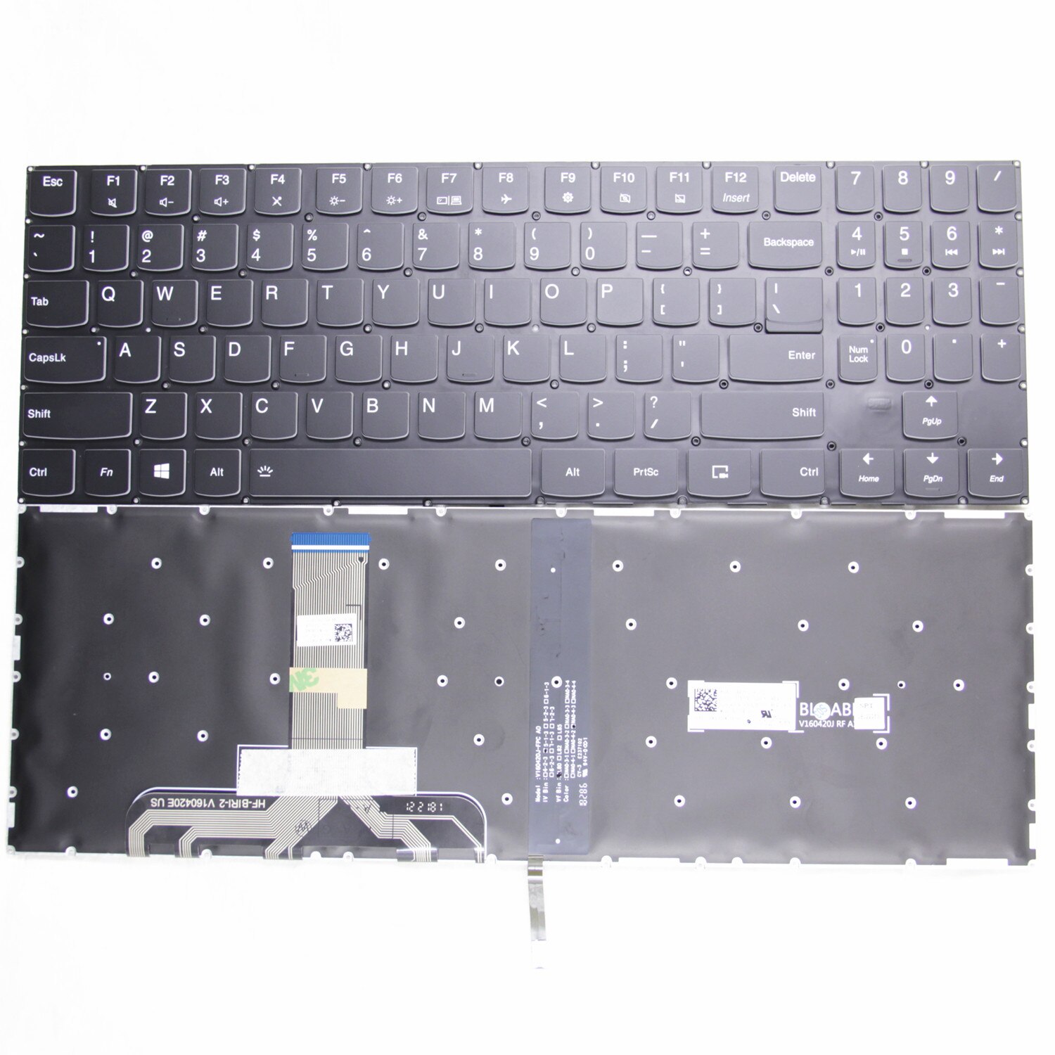 US Keyboard for Lenovo Legion Y520-15IKB R720-15IKB Y7000 Y520-15 Y720-15IKB Y530-15 Y545 PG0 English Laptop Backlit: Crystal hat Backlit