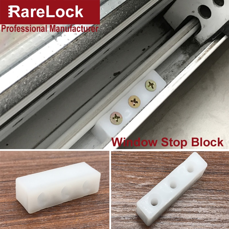 4pcs Window Sliding Door Stop Block for Home Security Bathromm Accessories Furniture Hardware DIY Rarelock MS533 i
