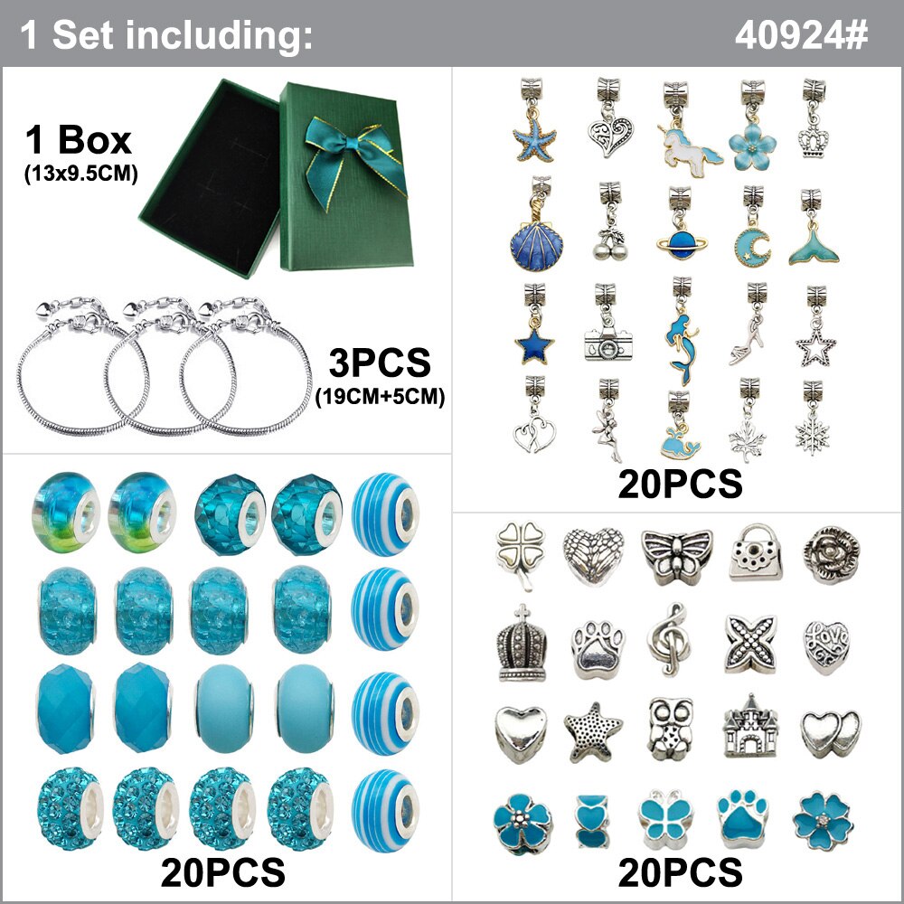 Kann Machen 3Stck Armreif Ozean Stil Große See Perlen Armbänder Machen einstellen Schmuck Machen Bausätze DIY Handgemachte Liefert Zubehör einstellen: Default Title