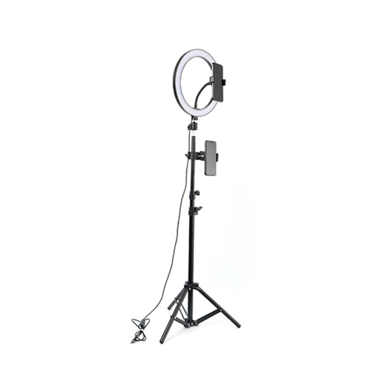 Anel de luz com tripé 16/26 cm luz com 50/160 cm tripé anel lâmpada para fotografia selfie telefone titular para viver ou compõem