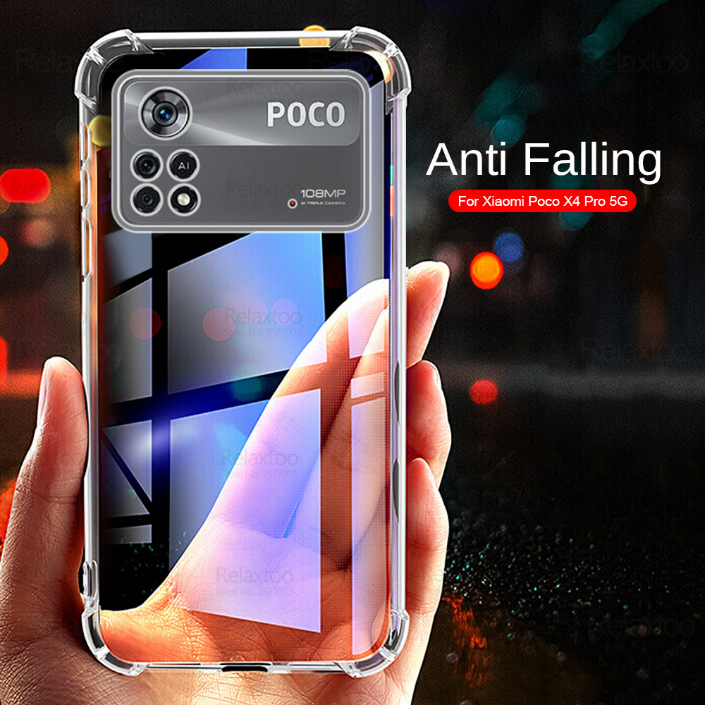 Coque de protection transparente pour Xiaomi Poco X4 Pro 5G, étui de téléphone résistant aux chocs pour Mi PocoPhone Poco PocoX4 X4Pro X 4 4X Pro NFC: For Poco X4 NFC
