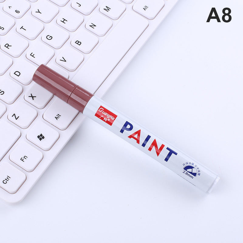 12 Colors Paint Marker Pen Fade-proof Car Tyre Tire Tread CD Metal Permanent