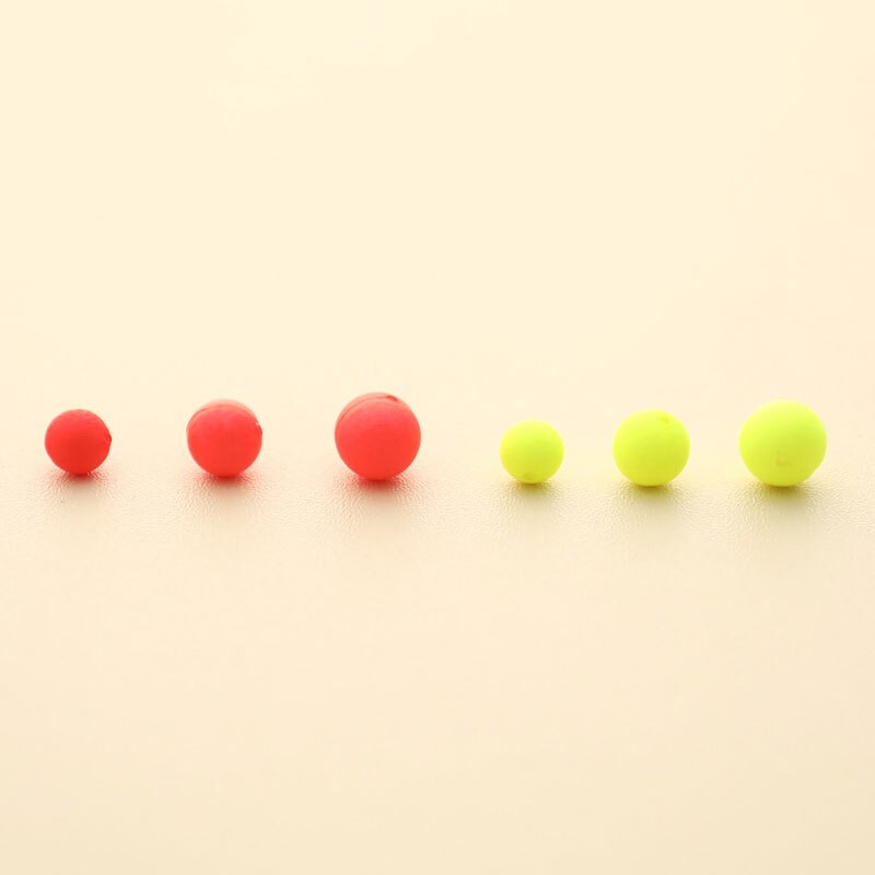 50pcs Floating Bobbers Fishing Fluorescent Drift Ball Fishing Float Foam Balls Fishing Accessories EVA Foam