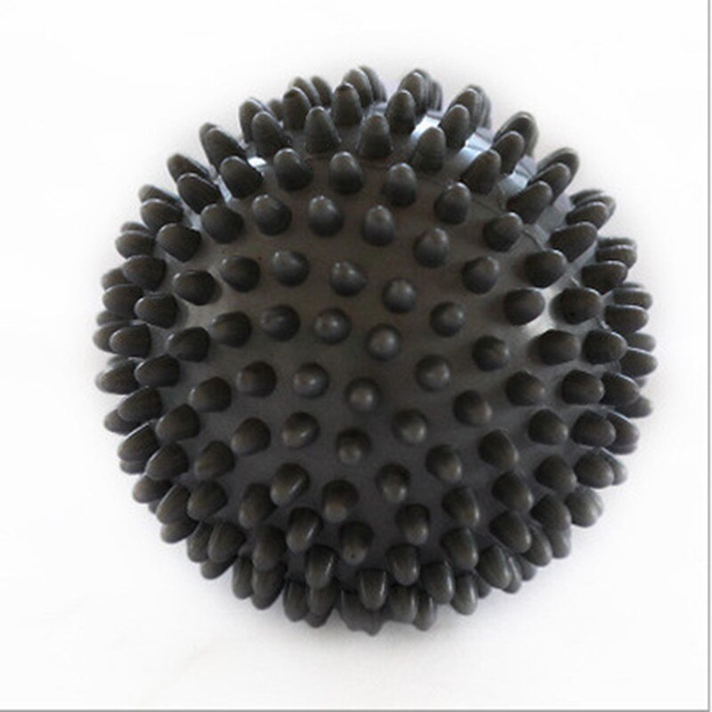 Fitness PVC Hand Massage Ball PVC Soles Hedgehog Sensory Training Grip the Ball Portable Physiotherapy Ball Diameter 7cm: Black