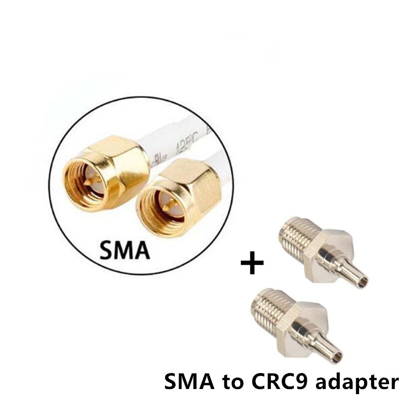 JX Antenna 4G Omni antenna 35dBi 2xSMA TS9 CRC9 connector for 3G 4G Router USB Modem: Add CRC9 adapter