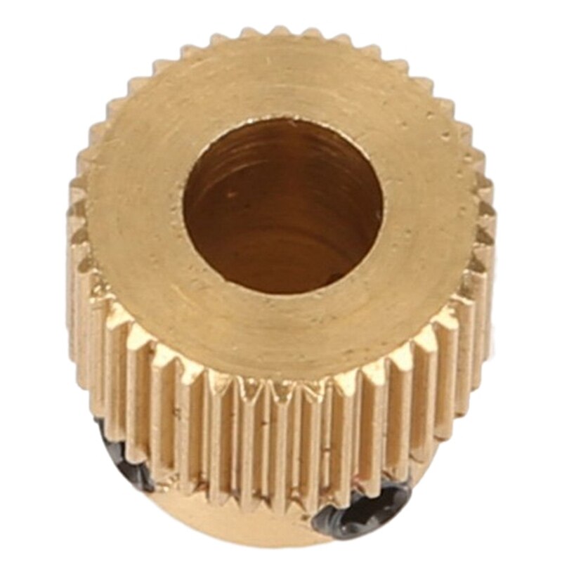 Extruderwiel onderdelen 3D-printer tandwiel 40 tanden extruderwiel messing compatibel met CR-10, CR-10S, S4, S5, Ender 3, Ender 3 Pro (10