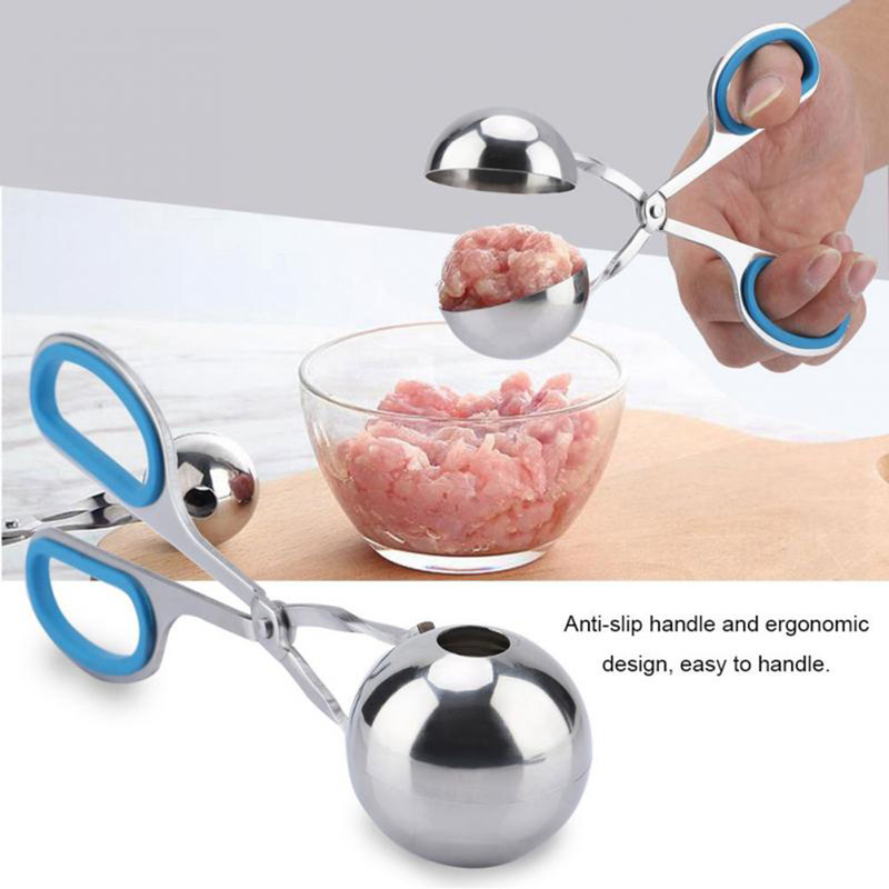 Praktische Gehaktballen clip Rvs Non-sticky Rijst Ballen Gehaktballen Maker Clip Mold Keuken Tool Accessoires Gadgets