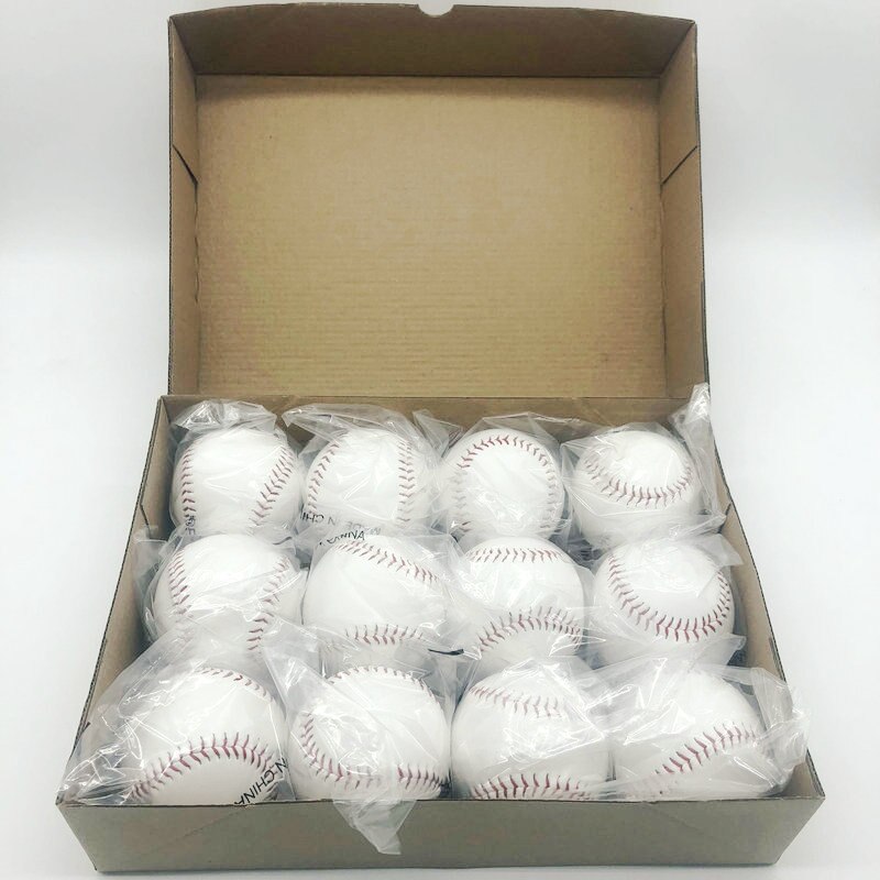 Neue quetschen Produkte 7cm Handgemachte Baseball PVC Oberen Gummi Innere Weiche Bälle Ausbildung Baseball ÜSpund Baseball weicher Ball Bälle