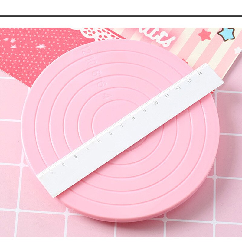 Food Grade Plastic Taart Draaitafel Diy Fondant Pan Bakvormen Gereedschap Cake Decorating Dessert Tafel Keuken Bakken Accessoires