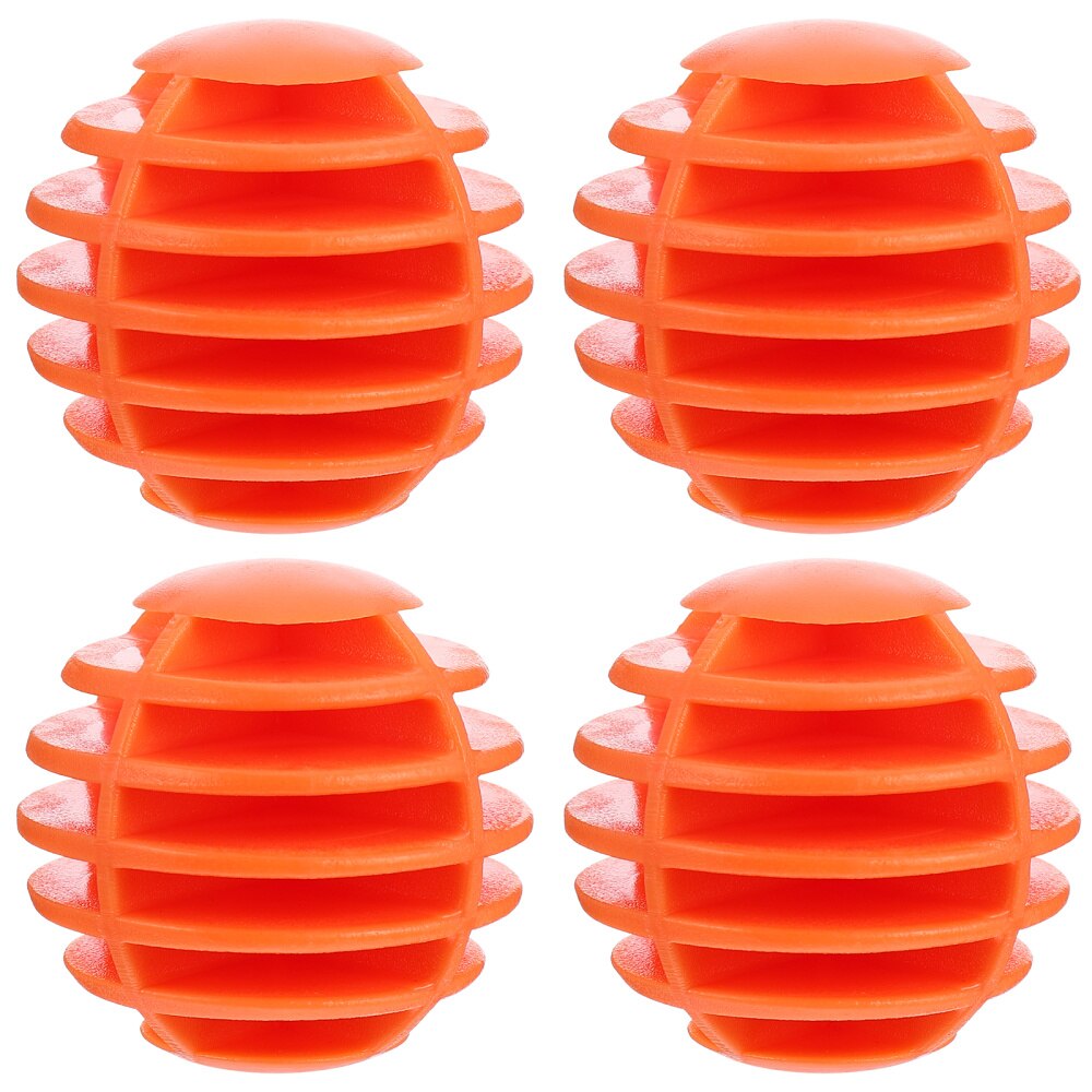 10Pcs Practice Balls Soft Stripe for Indoor Training and Playing: Orange