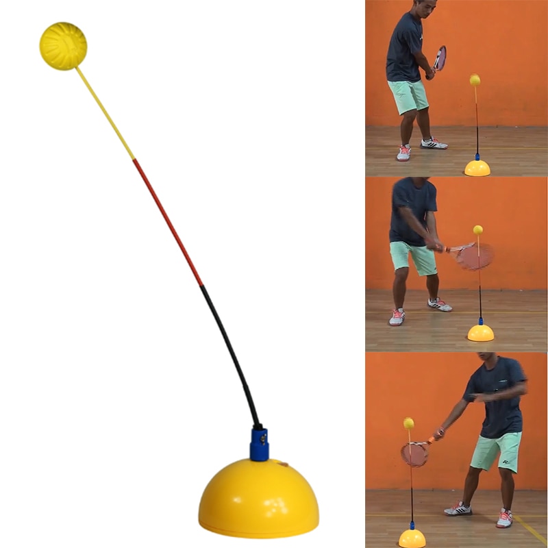 Portatile tennis allenatore Pratica Rimbalzo Strumento di Formazione Professionale Stereotipo Altalena Macchina Palla Principianti di auto-studio Accessorio