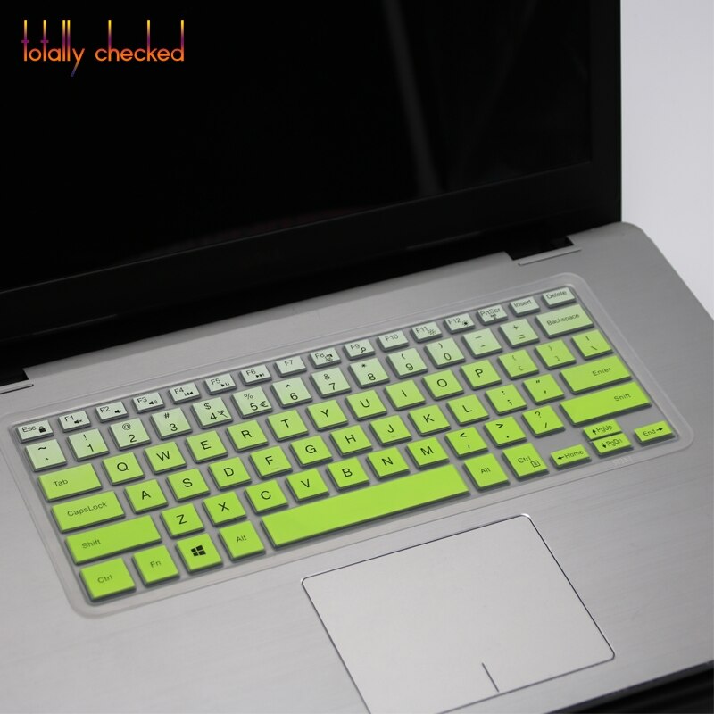 For Dell XPS 15 9570 9550 9560 7590 Inspiron 5000 5482 5481 Inspiron 15-5568 5579 7568 7567 7579 laptop keyboard cover skin: fadegreen