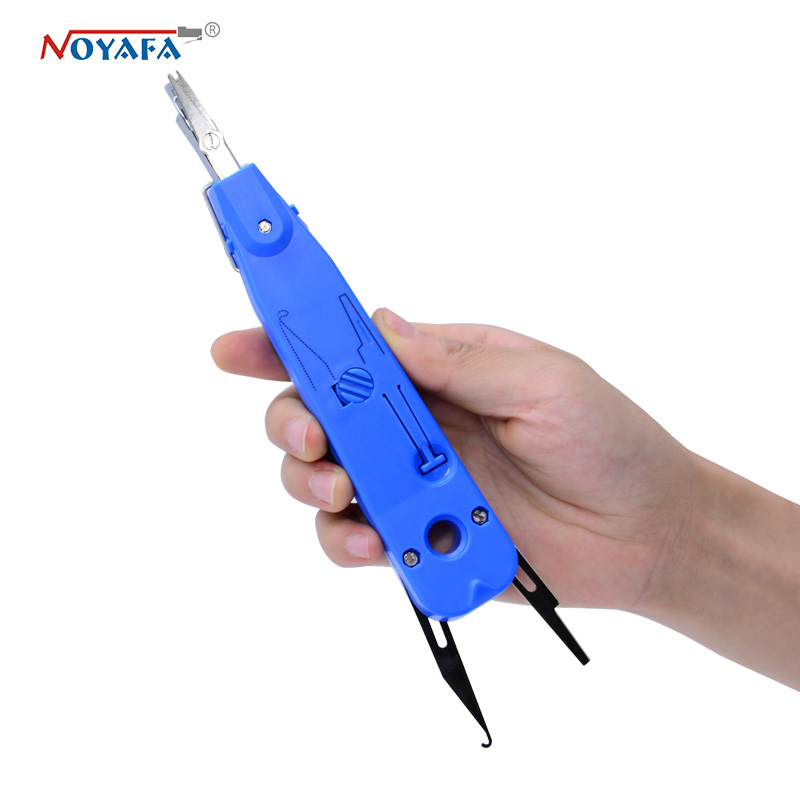 Noyafa Nf-1001 Blauw Krone Lsa-Plus Telecom Telefoon Draad Kabel RJ11 RJ45 Punch Down Netwerk Tool Kit Professionele