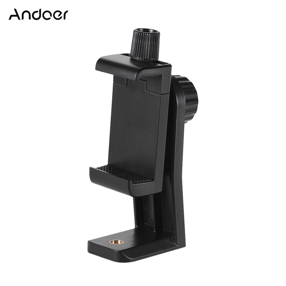 Andoer Universal Rotated Tripod Mount Holder Stand Bracket Clip Mount for iPhone Samsung Meizu Huawei smartphone 3