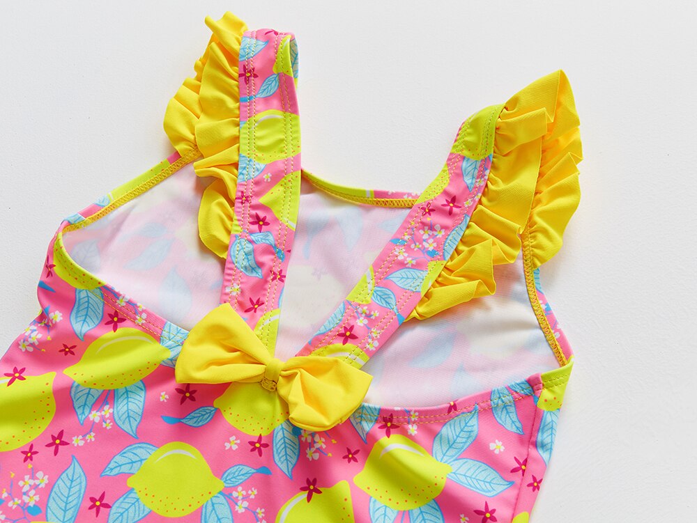 1~9Y Toddler Baby Girls Swimwear fruit print Girls Swimsuit one piece Children Swimwear Girls Swimming outfit Beach wear