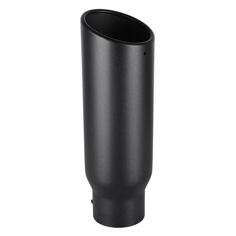3 zoll Schwarz Auspuff Spitze, 3 Zoll Innen Durchmesser Auspuff Endrohr Tipp für Lkw, 3x4x12 Zoll Bolzen/Klemme auf