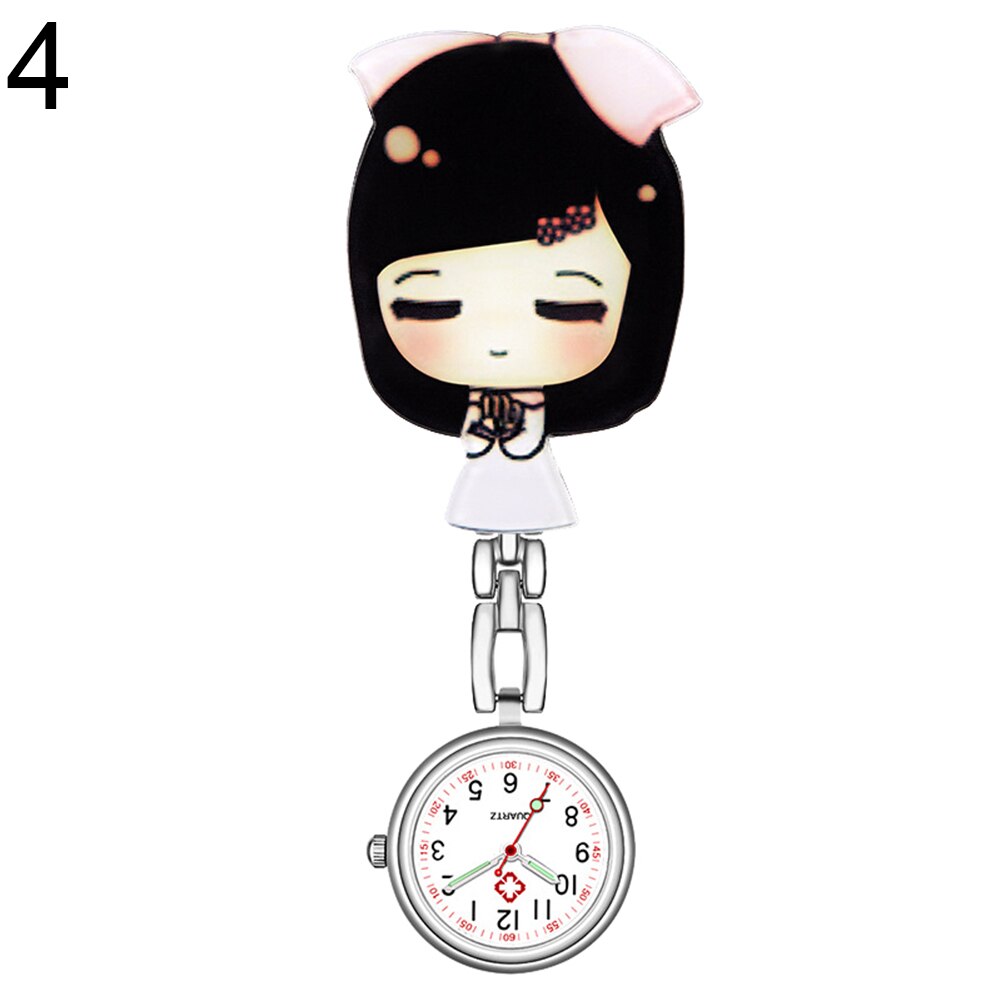 Reloj colgante Retro para mujer, accesorio de pulsera resistente al agua, con Clip de cuarzo Digital, tipo FOB, reloj de enfermera y Doctor, luminoso: 4