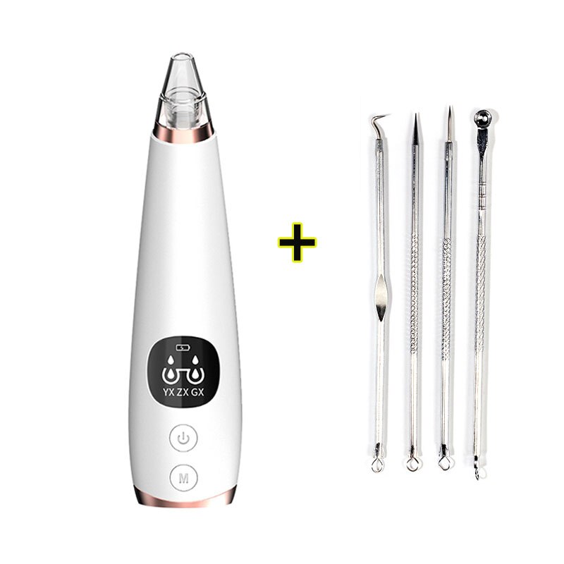 Electric Vacuum Blackhead Black Dot Remover Face Pore Skin Care Acne Pore Cleaner Pimple Removal Vacuum Suction Facial Tools: Skincare set