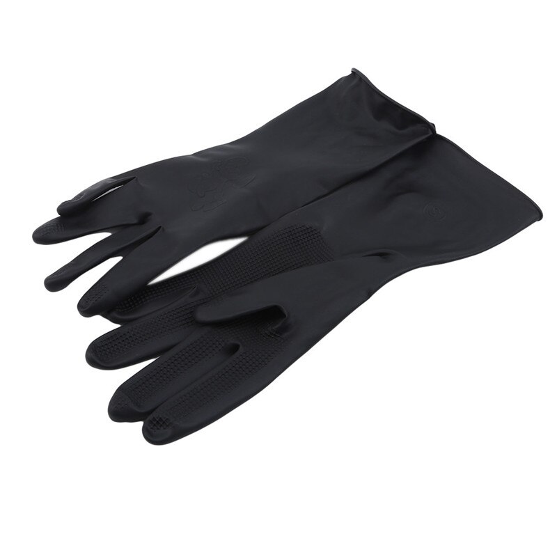 Guantes antideslizantes de peluquería para salones de belleza, guantes de goma gruesos para el cabello, guantes teñidos para el cabello, herramientas de duradero para cuidado del cabello 1 par