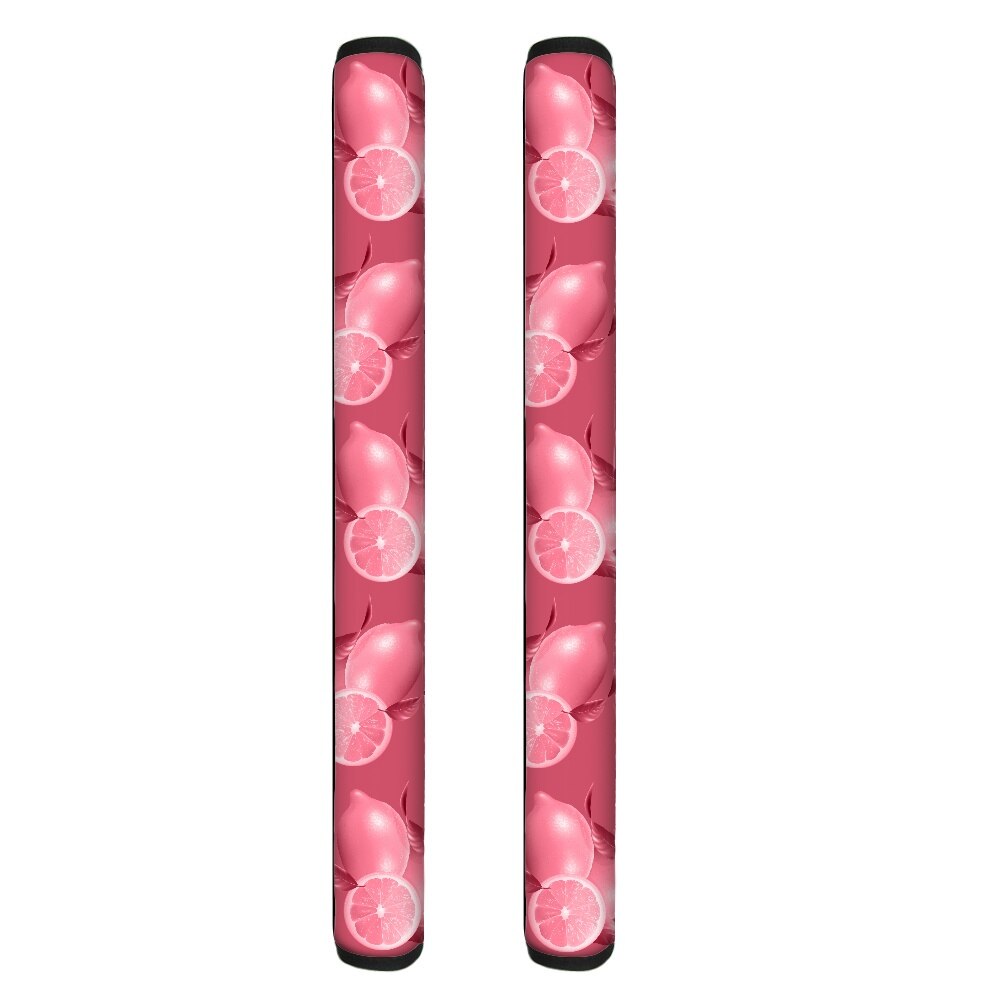 Cubiertas de mango de refrigerador con estampado de limón amarillo, cubiertas de mango de electrodoméstico de cocina, guantes protectores antideslizantes para horno de nevera, 1 par: YSFA2038Z98