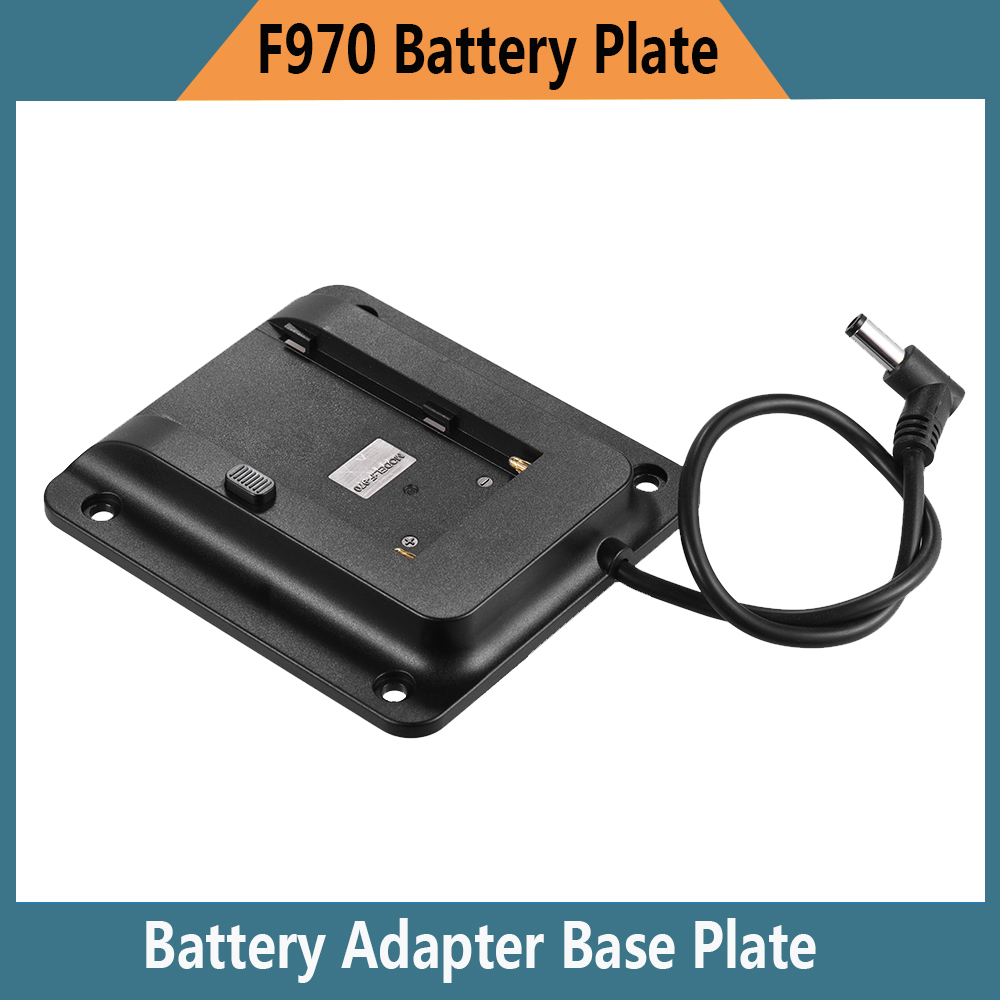 VESA-Adaptador de batería de 75mm, placa Base para Lilliput 4K HDMI Monitor Compatible con Sony NP-F970 F550 F770 F970 F960 F750