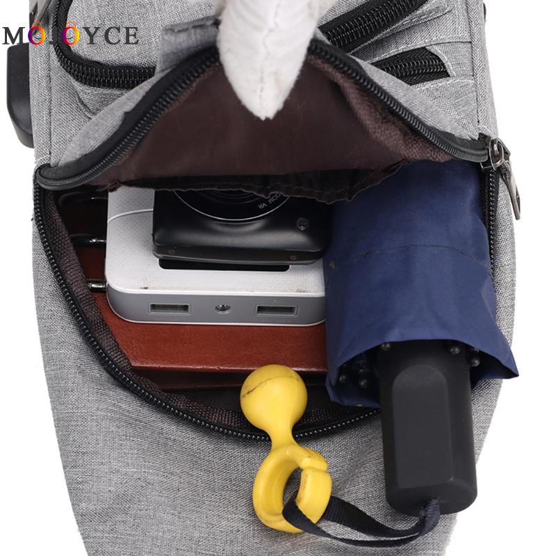 Sac de voyage en toile multifonction pour homme, sacoche de poitrine, chargeur USB, à bandoulière, sac à main pour téléphone