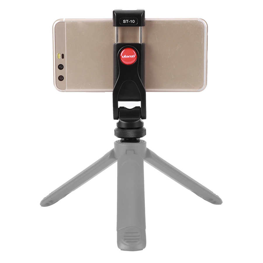 Ulanzi ST-10 Koude Schoen Telefoon Statief Dslr Monitor Mount 360 Rotatie Metal Phone Holder Smartphone Vlog Clip Mount