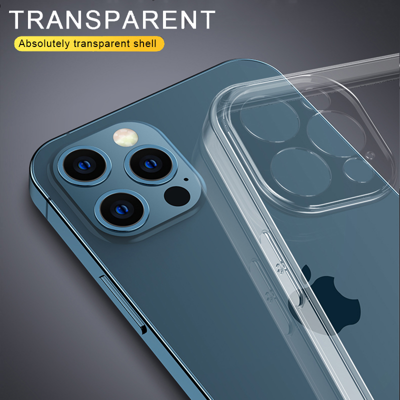 Funda de teléfono de TPU suave para iPhone 11, 12 Pro Max, XS Max, XR, X, 12 mini, 6, 6s, 7, 8 plus, SE , cubierta trasera transparente 13