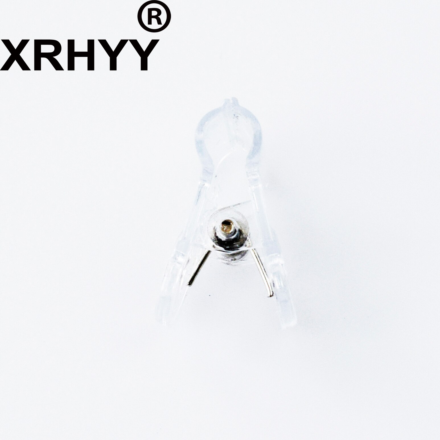 XRHYY 20 Pieces Mini Clear Color Plastic Bulldog Hinge Paper Clip File Paper Clamps For Office And School ( 2 CM )