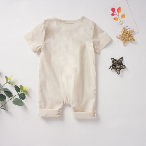Pudcoco – barboteuse à boutons pour bébés garçons et filles, vêtements d'été, combinaison à manches courtes, tenue, costume de soleil