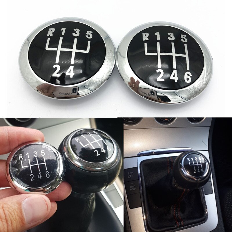 Für Volkswagen VW Passat B6 2005 Auto Styling Manuelle Zubehör Schaltknauf Emblem Kappe Abdeckung Hebel Stock stift Griff