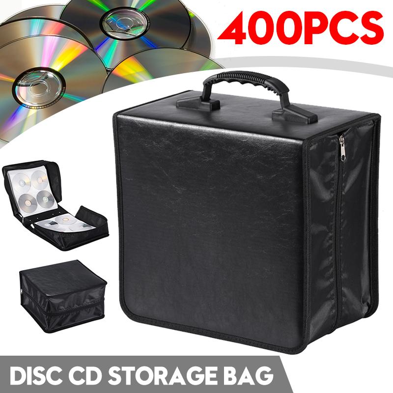 Draagbare 400Pcs Disc Cd Dvd Capaciteit Case Opslag Houder Carry Case Organizer Mouwen Wallet Cover Bag Box Cd Dvd opslag Cover