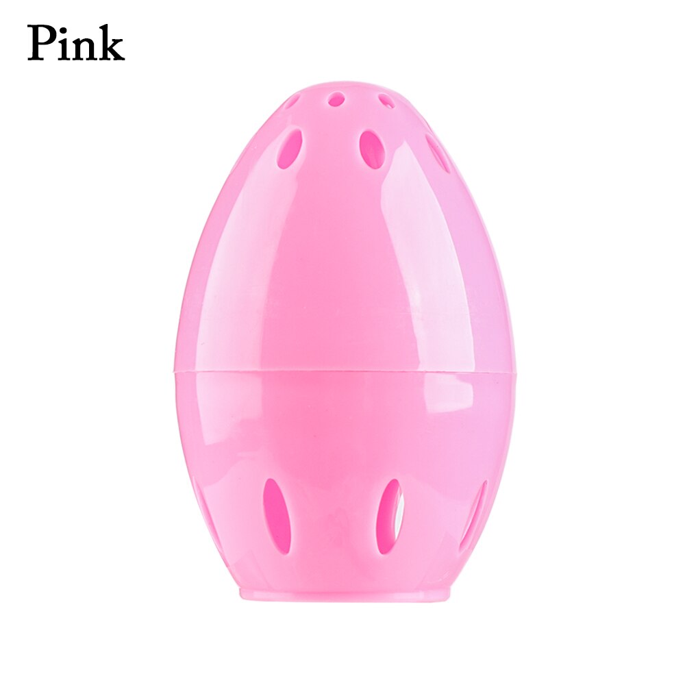 Beauty Sponge Stand Storage Case Makeup Puff Holder Empty Cosmetic Egg Shaped Rack Transparent Puffs Drying Box Holder: pink