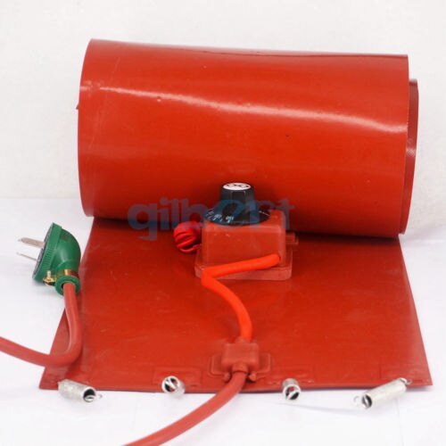 20L(4.4 Gallon) 110V 200x860x1.6mm 800W Band Drum Heater Oil Biodiesel Barrel