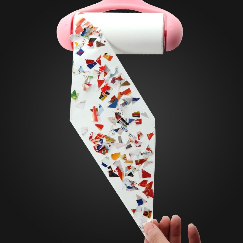 East 10Cm Adhesive Tape Sticky Clothes Lint Roller Brush Dust Dirt Fluff Remover for Clothes Pet Hair Dust Carpet