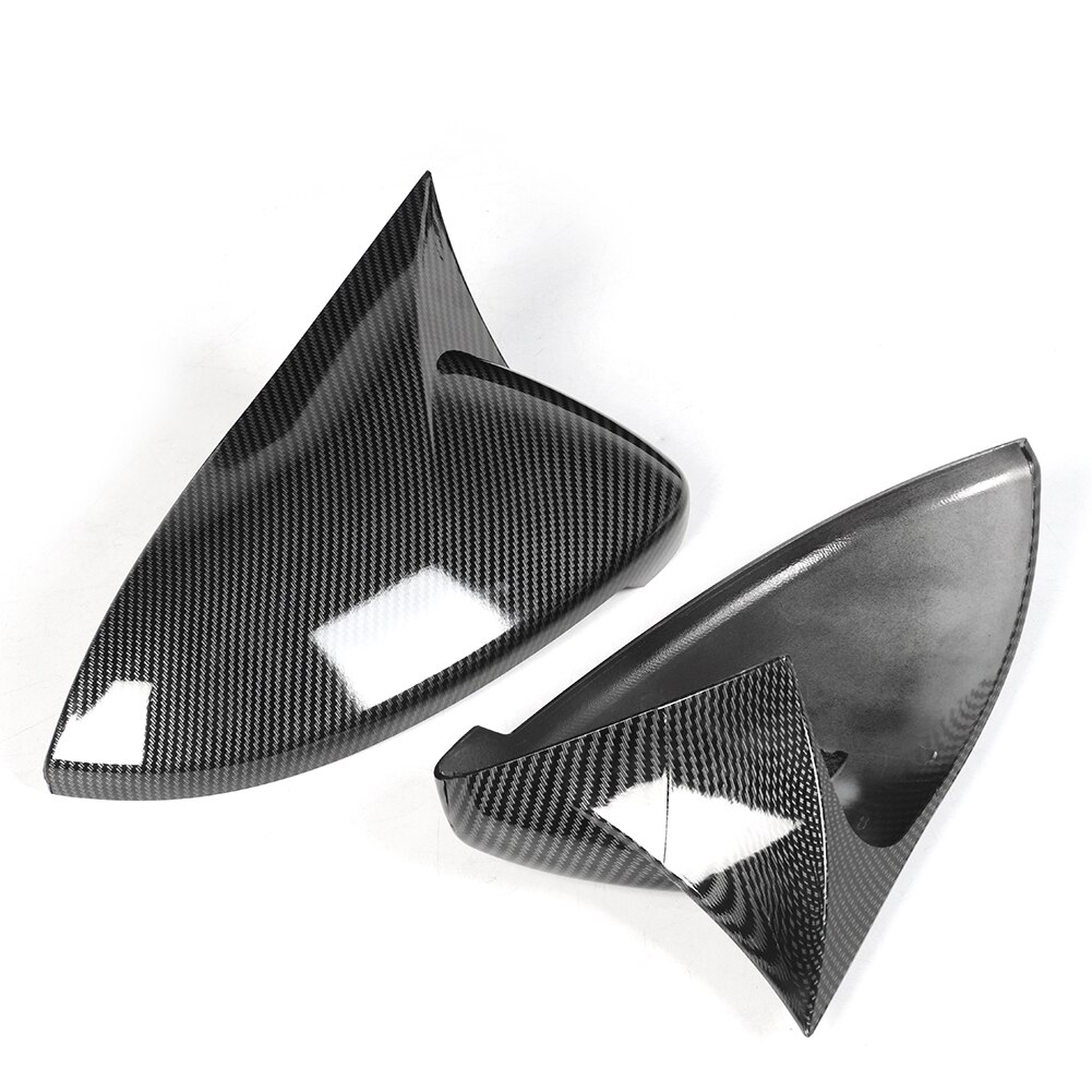 1 par karbonfiber stil bil side bakspeil deksel lokk abs passer for vw golf  mk7 7.5 r
