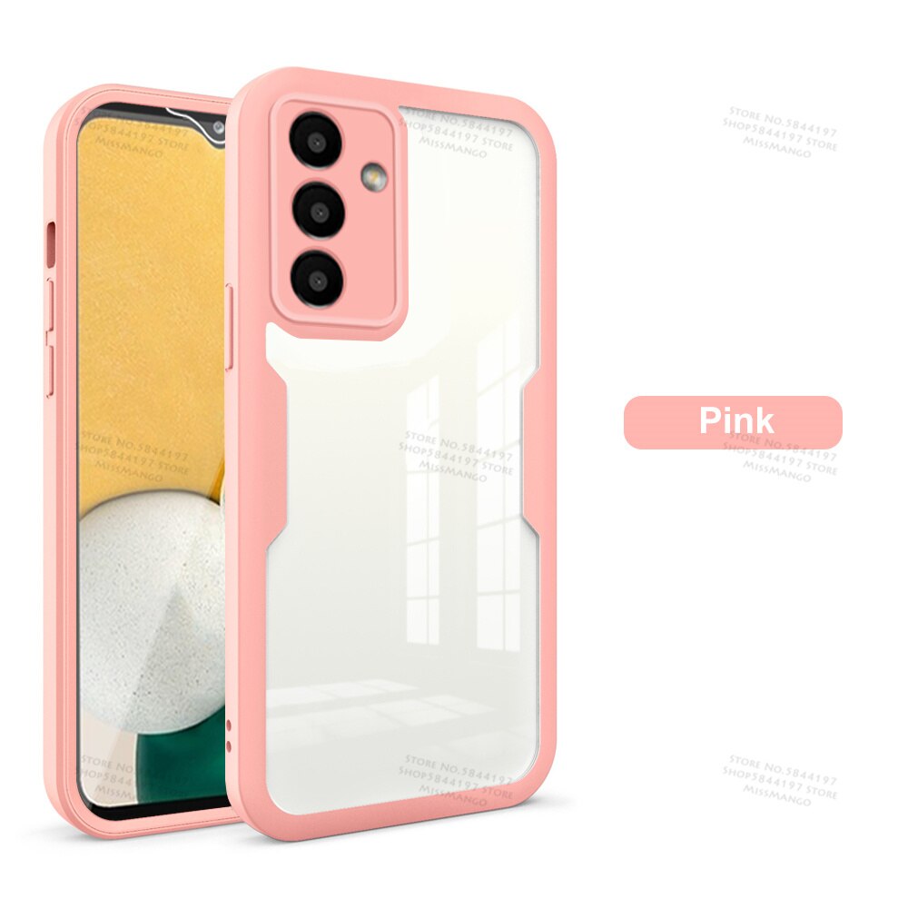 360 volle Körper Doppel Seite Bildschirm Schutz fallen Für Samsung Galaxis A13 5G 6,5 zoll Stoßfest Abdeckung für samsung samsun eine 03 Ader: Pro Samsung A13 5G / Rosa
