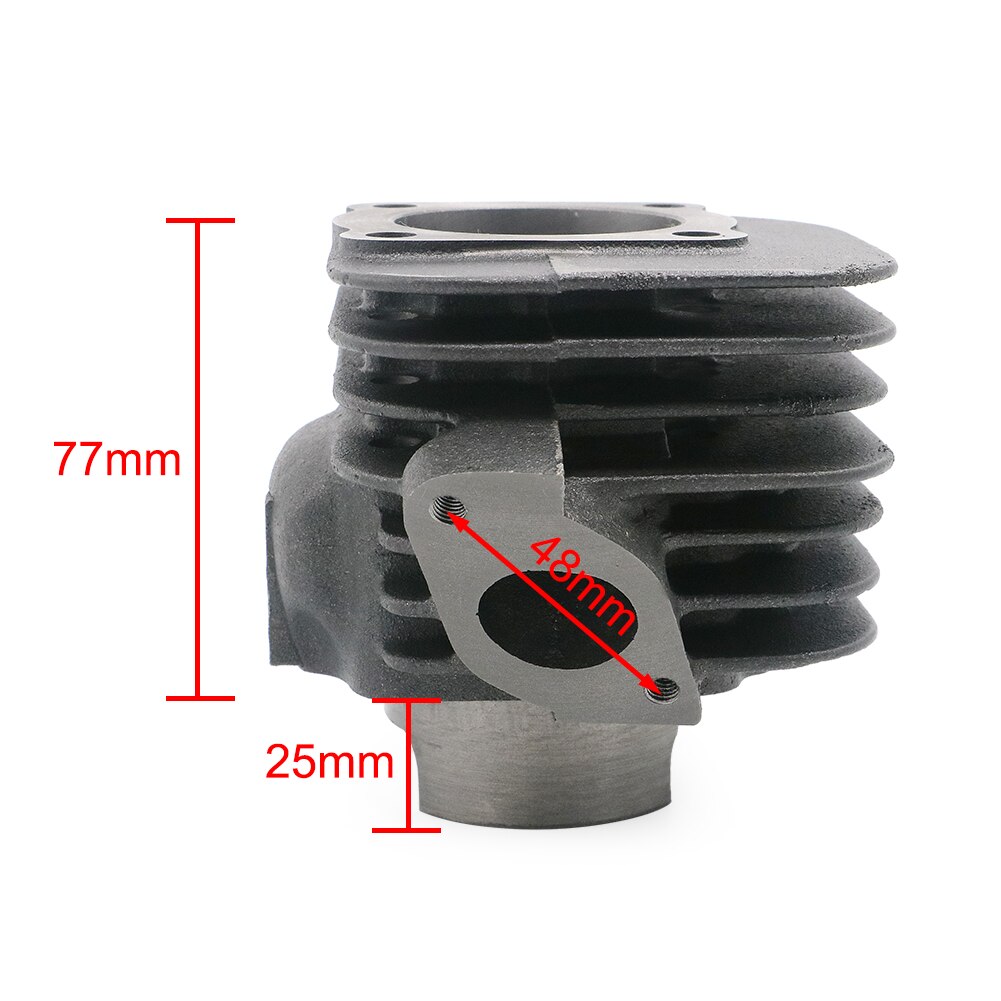 Iso reikä pää kit 90cc 2- aivohalvauksen 50 qmf  e50 qmf 1 e 50 qmf 1 pe 50 qmf minarelli moottorit . 50mm, 12mm männäntapin w / sylinterikannen