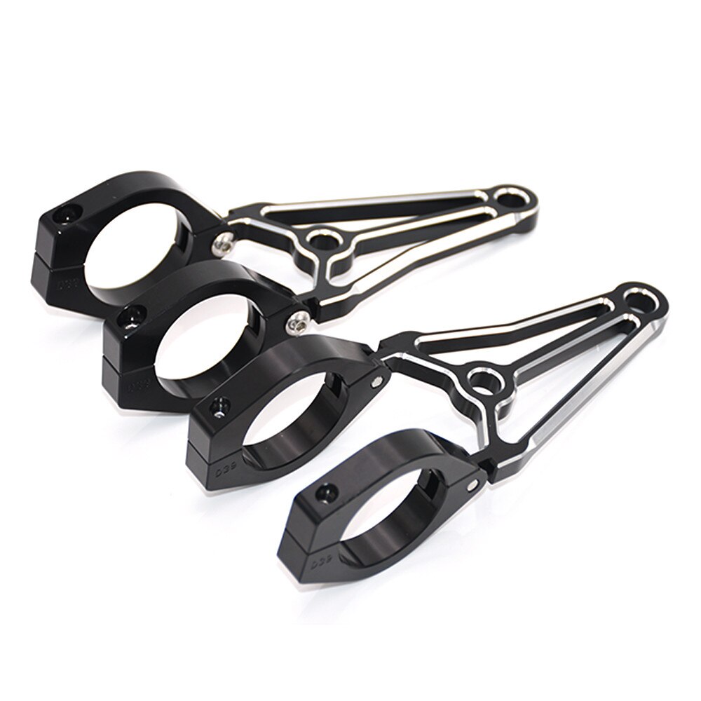 Pince de montage de phare de moto | 41mm, noir, support de montage de phare de moto, pinces de retournement pour Harley Yamaha Triumph