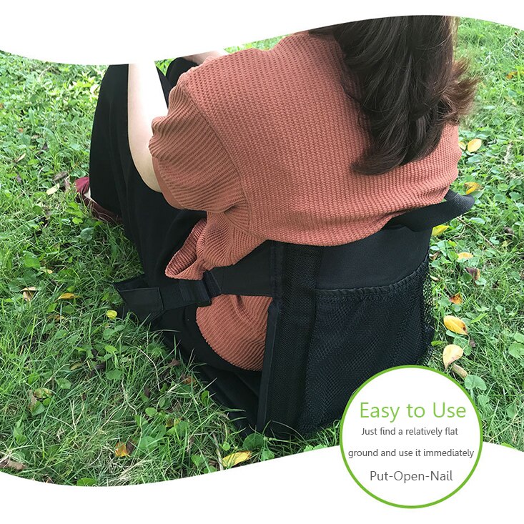 Outdoor Opvouwbare Fauteuil Rugleuning Stoel Draagbare Zachte Vouwen Camping Paniek Vissen Seat Stoel Tuin Reizen Opslag Spijkeren