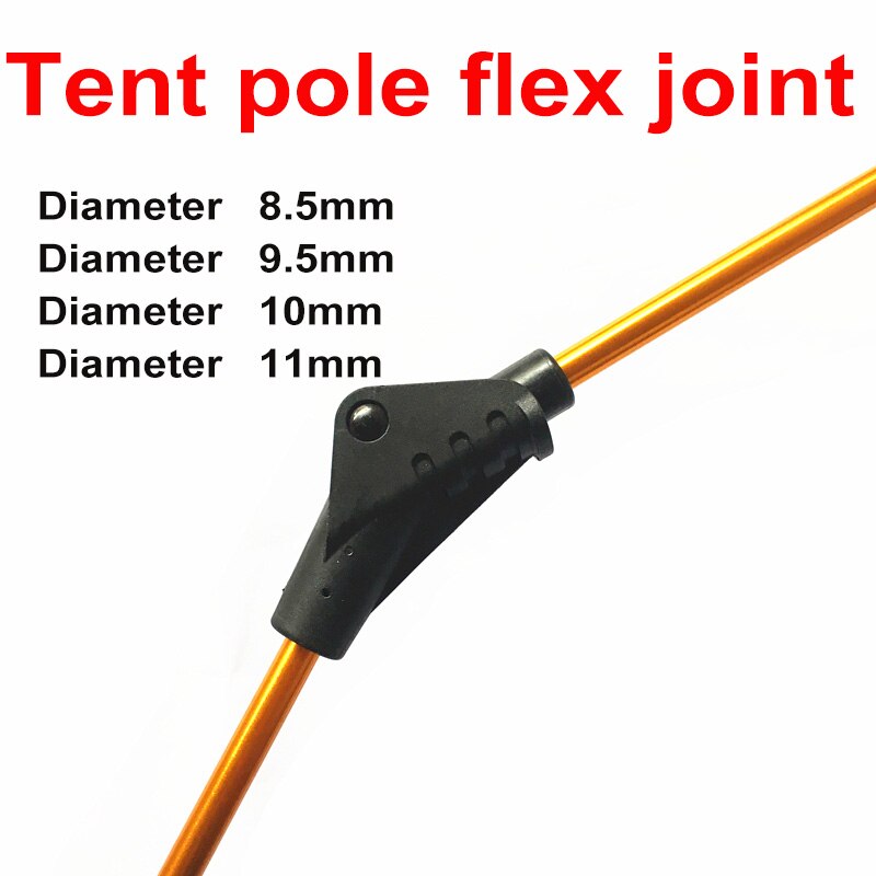 Tente plier pli joint extérieur tente support tige raccord automatique tente verre tige plastique connexion réparation tente pôle flex joint