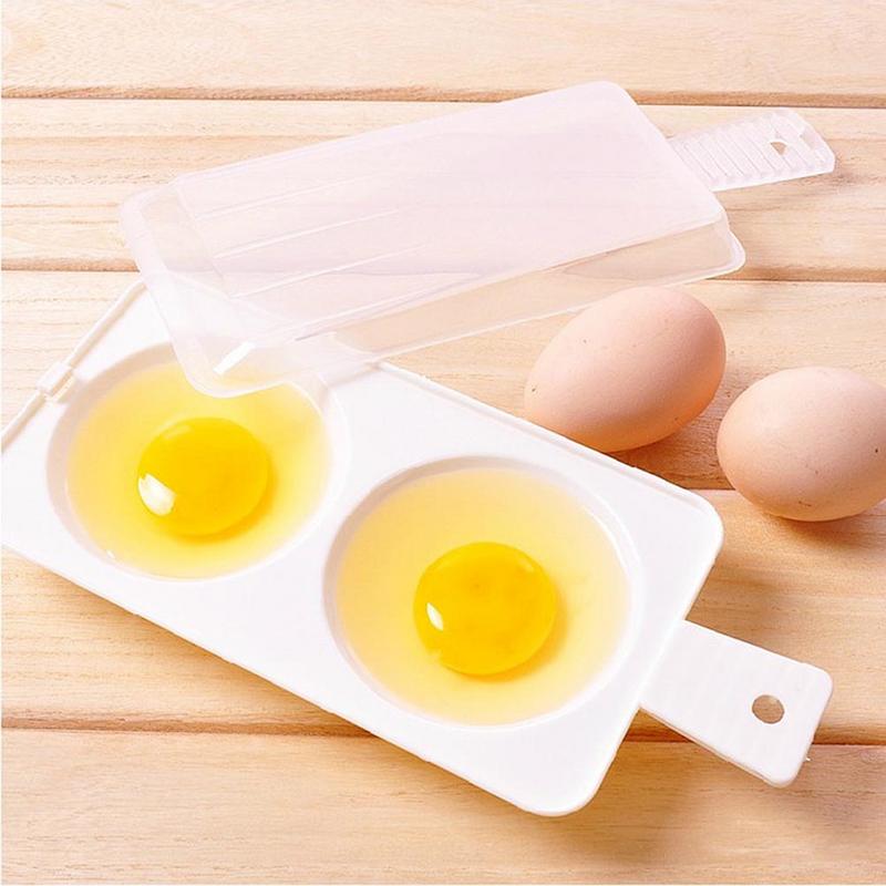 Vaporera para microondas, horno de microondas, calderas de huevos de plástico para cocina, caja de tortilla, utensilios, caja de huevos