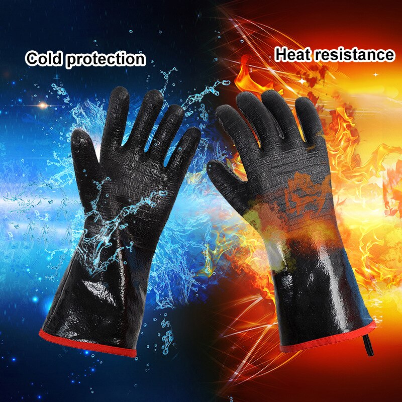 Grill BBQ Glove Heat Resistant Oven Gloves Waterpr... – Grandado