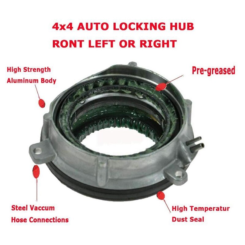 4-Wheel Drive 4X4 4WD Auto Locking Hub Axle Actuator Front Left or Right -7L1Z3C247A - for Ford F150 Expedition, Lincoln Navigat