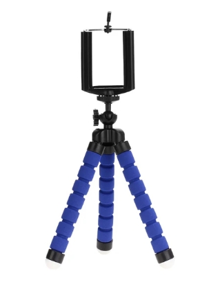Statief Voor Telefoon Mobiele Camera Houder Clip Sport Camera Monopod Stand Octopus Voor Gopro Hero 11 10 9 8 Mini MAX Flexibel Statief: Zilver