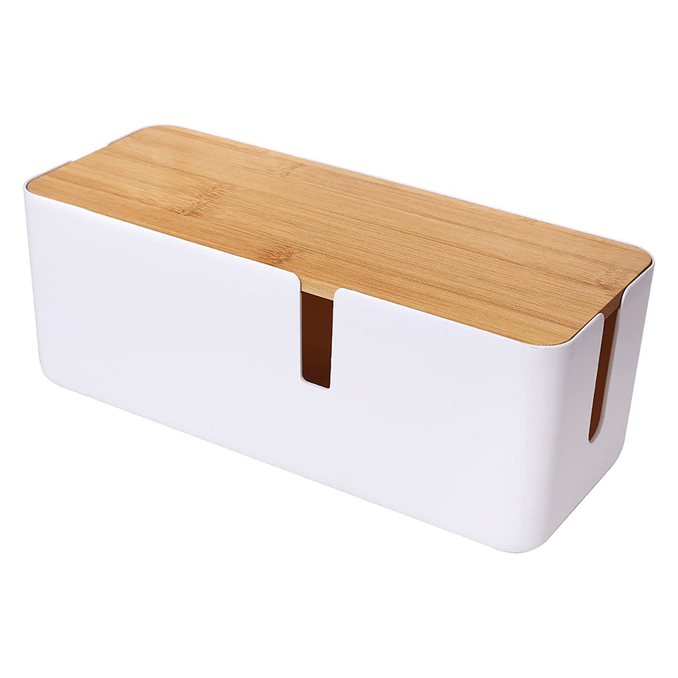 Cable Management Box Mobile Phone Data Cable Storage Box for Extension Cord Power Charging Surge Protector Wire Management