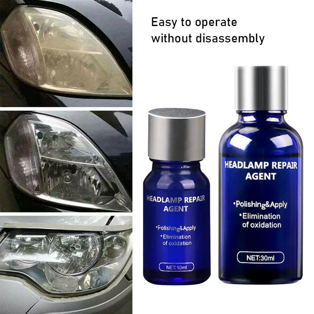 Car Headlight Repair Refurbishment Liquid Auto Kit Scratches Lamp Agent Headlight Renovation Polishing Restoration Agen G1E2