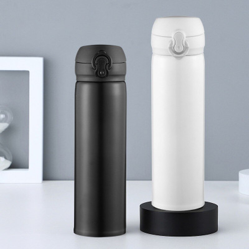 Termo portátil de , botella de agua de acero inoxidable para niños y niñas, termos, taza con aislamiento, gran capacidad, termo para estudiantes