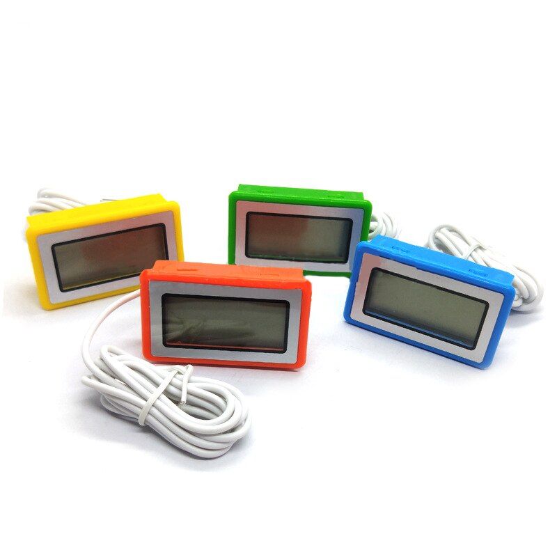 LCD Digital Aquarium Thermometer Temperature Gauge Monitor with Probe Thermometer for aquatic animals Waterproof probe